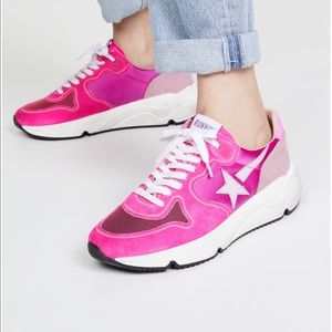 Golden Goose fuchsia Running sole sneakers size 38